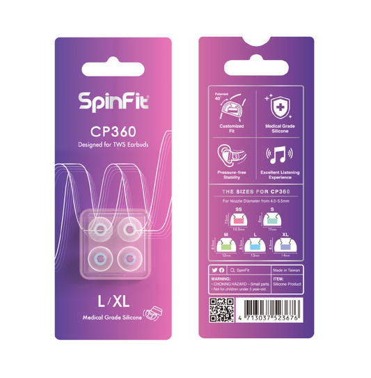 SpinFit CP360 Silicone Earbuds